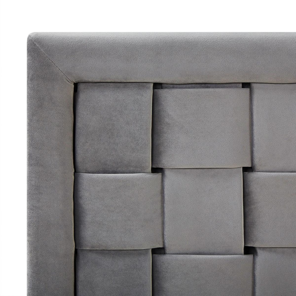 DOPPELBETT 140/200cm Grau Limoux - Grau, Textil (140/200cm) - Beliani