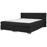 BOXSPRINGBETT 180/200cm Schwarz Admiral - Schwarz, Textil (180/200cm) - Beliani