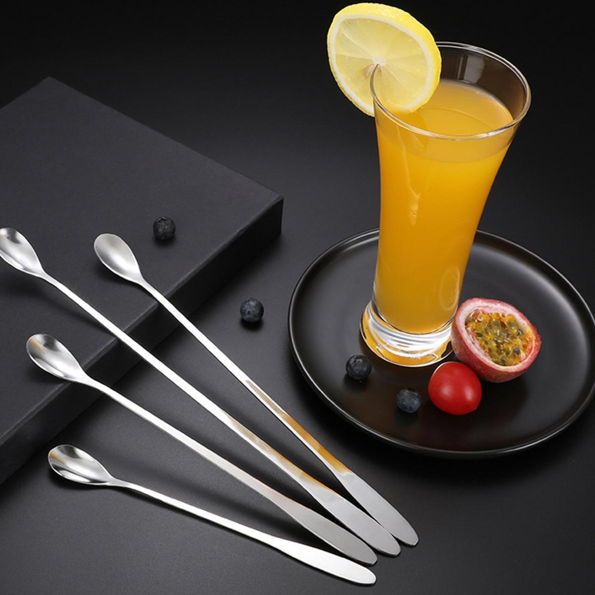 LÖFFEL-SET 18.9 cm (12-tlg) - Silberfarben, Metall - Intirilife