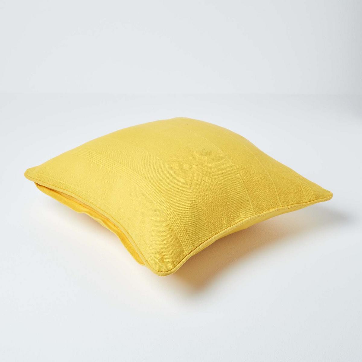 KISSENHÜLLE Rajput 45/45 cm, 100% Baumwolle - Gelb, Textil (45/45cm) - Homescapes