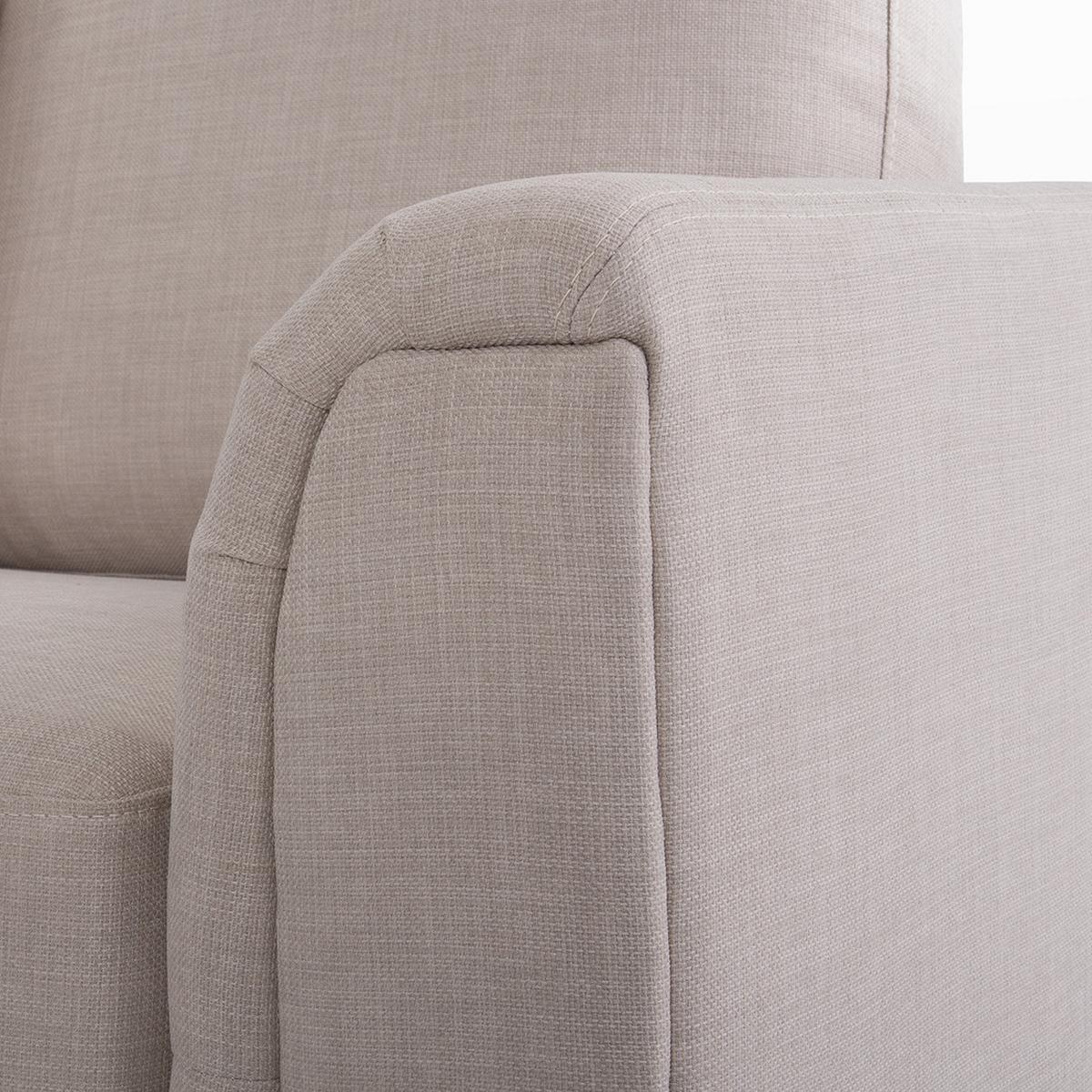 4-SITZER-ECKSOFA Polyester Beige linksseitig Oslo - Beige, Textil (270/151cm) - Beliani