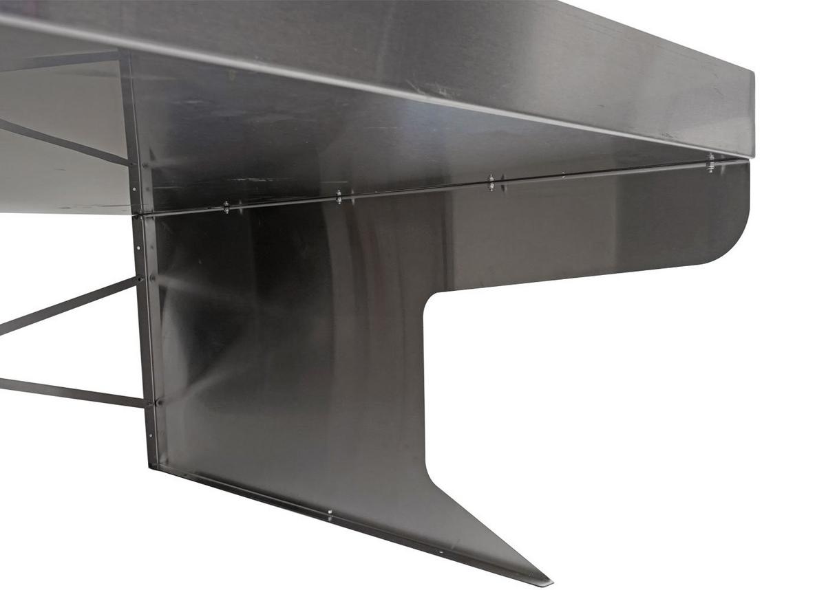 XL-MÄHROBOTERGARAGE PFLANZKASTEN Silber - Silberfarben, Metall (70/47/100cm) - MCW