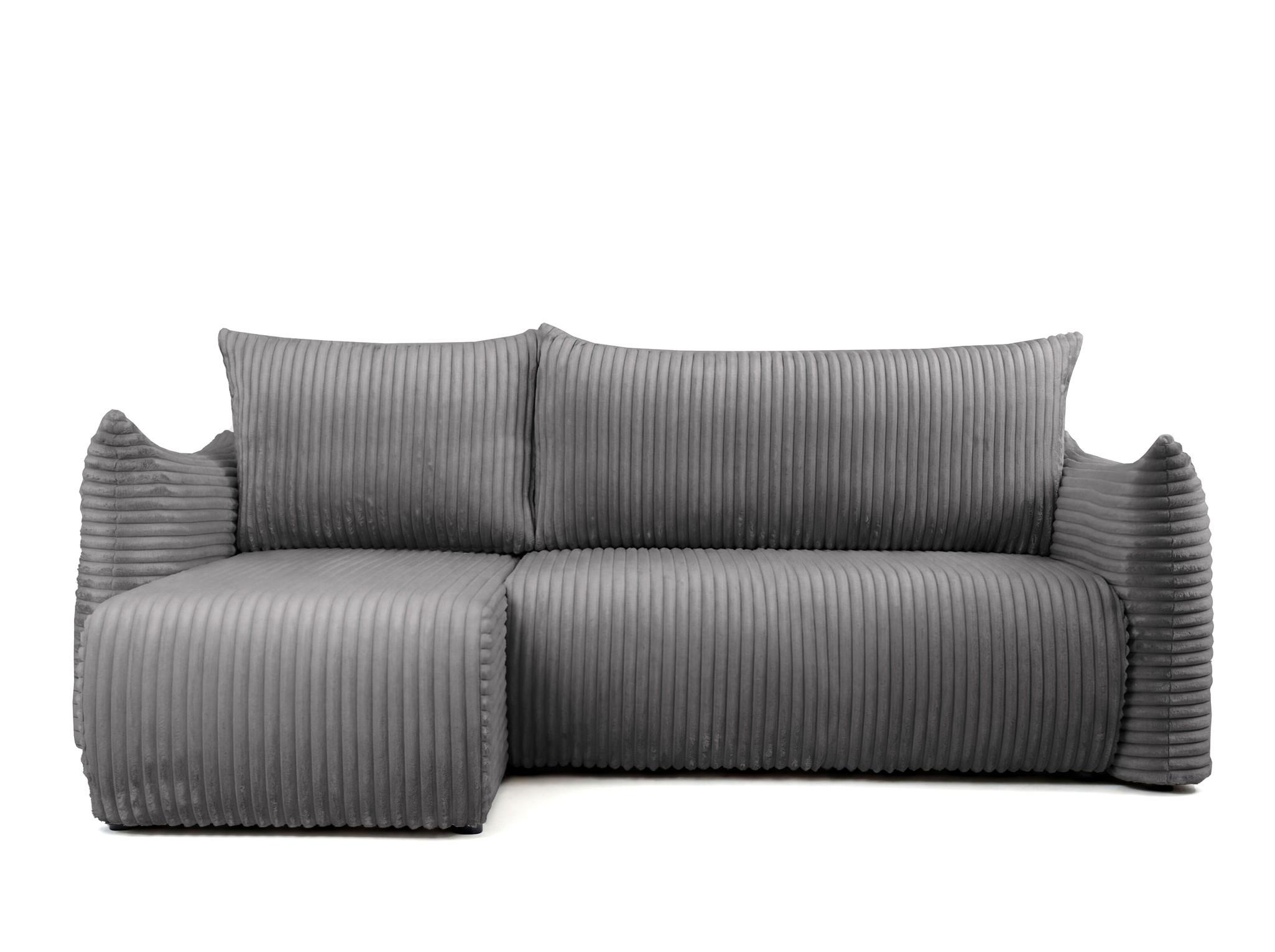ECKSOFA Mailand Xs Mit Schlaffunktion - Dunkelgrau, Holzwerkstoff/Textil (154/226cm) - Fun Möbel