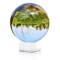 GLASKUGEL Fotokugel mit Ständer - Transparent, Glas (5cm) - Intirilife