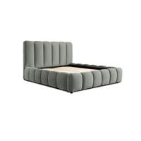 POLSTERBETT Doppelbett Heda In Stoff Boston - Grau, Holzwerkstoff/Textil (180/200cm) - Fun Möbel