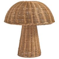 TISCHLAMPE Naturfarben Alero - Naturfarben, Kunststoff (31/31/35cm) - Beliani