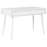SCHREIBTISCH Weiß 120/60 cm Eslane - Weiß, Holzwerkstoff (60/120/78cm) - Beliani