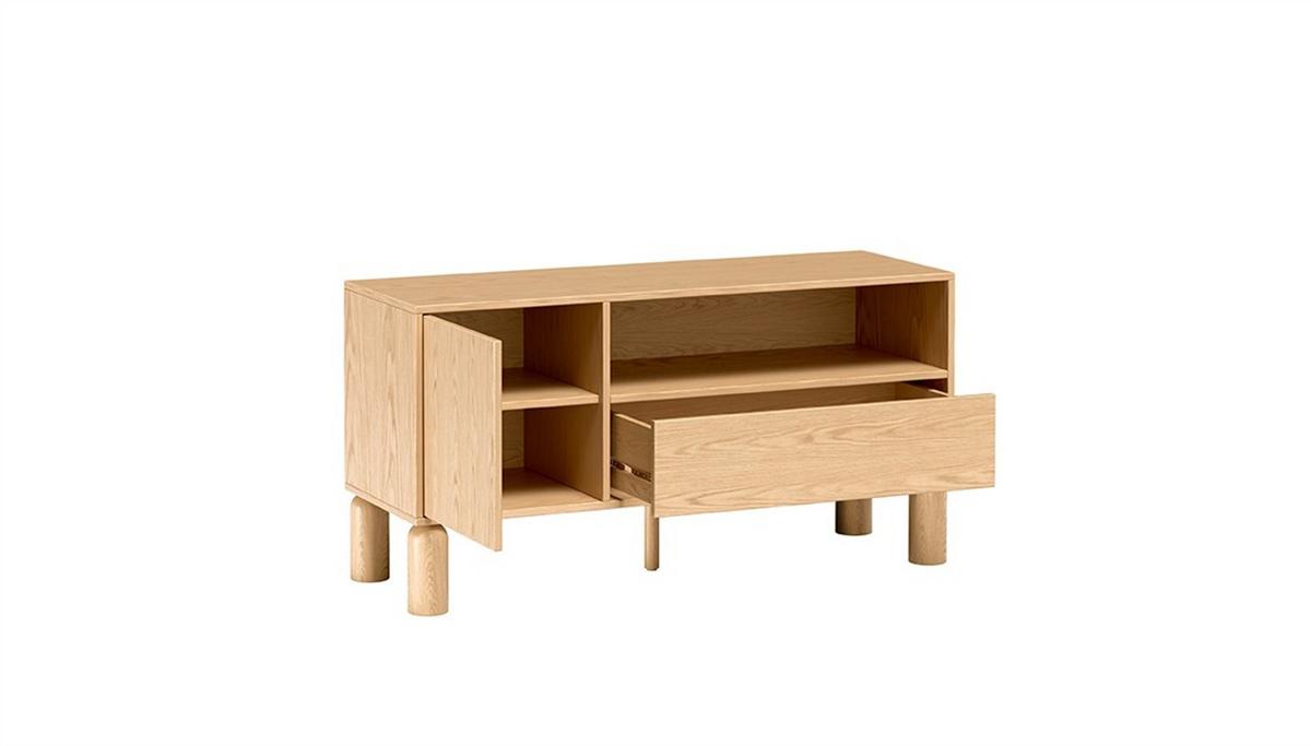 LOWBOARD SABBIA 120/61,6/40,6 cm, Eichefarben - Eichefarben, Holzwerkstoff (120/61.6/40.6cm) - MASSENO