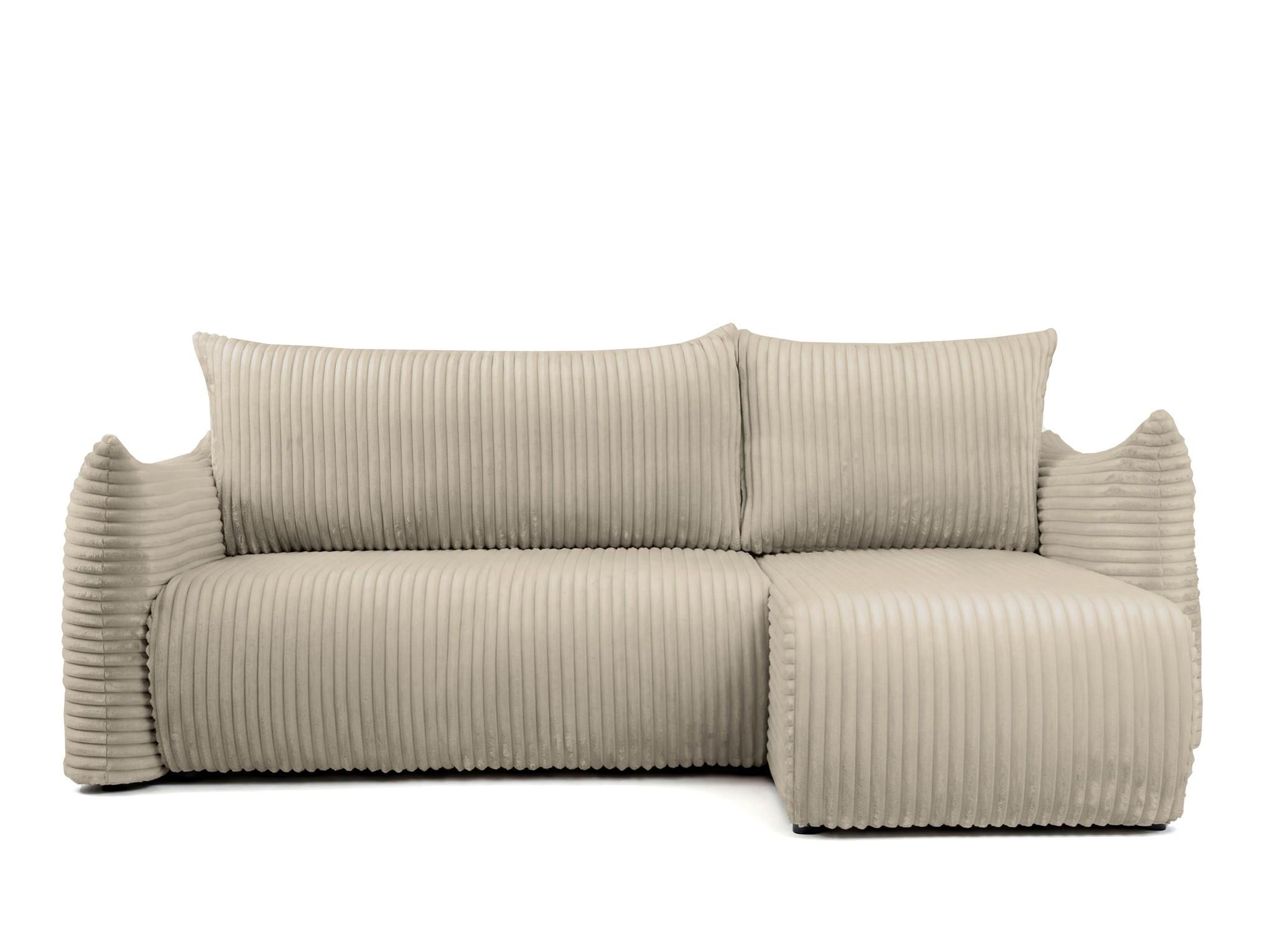ECKSOFA Mailand Xs Mit Schlaffunktion - Taupe, Holzwerkstoff/Textil (226/154cm) - Fun Möbel