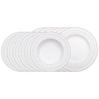 TAFELSERVICE Gray Pearl weiß 12-tlg. - Weiß, Keramik (2/2/2cm) - Villeroy & Boch
