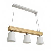 HÄNGELEUCHTE Persephone 70/14/23 cm - Weiß, Holz/Metall (70/14/122cm) - ZMH