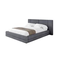 POLSTERBETT mit Bettkasten und Lattenrost, Bett mit Matratze H3/H4 - TEVO 140x200 Dunkelgrau - Dunkelgrau, Holzwerkstoff/Textil (140/200cm) - ALTDECOR