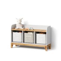 KINDERSITZBANK Mailo Weiß/Artisan 107.2 x 63.8 cm mit 2 Schubladen - Weiß/Eiche Artisan, Holzwerkstoff (107.2/63.8/30.6cm) - Livinity®