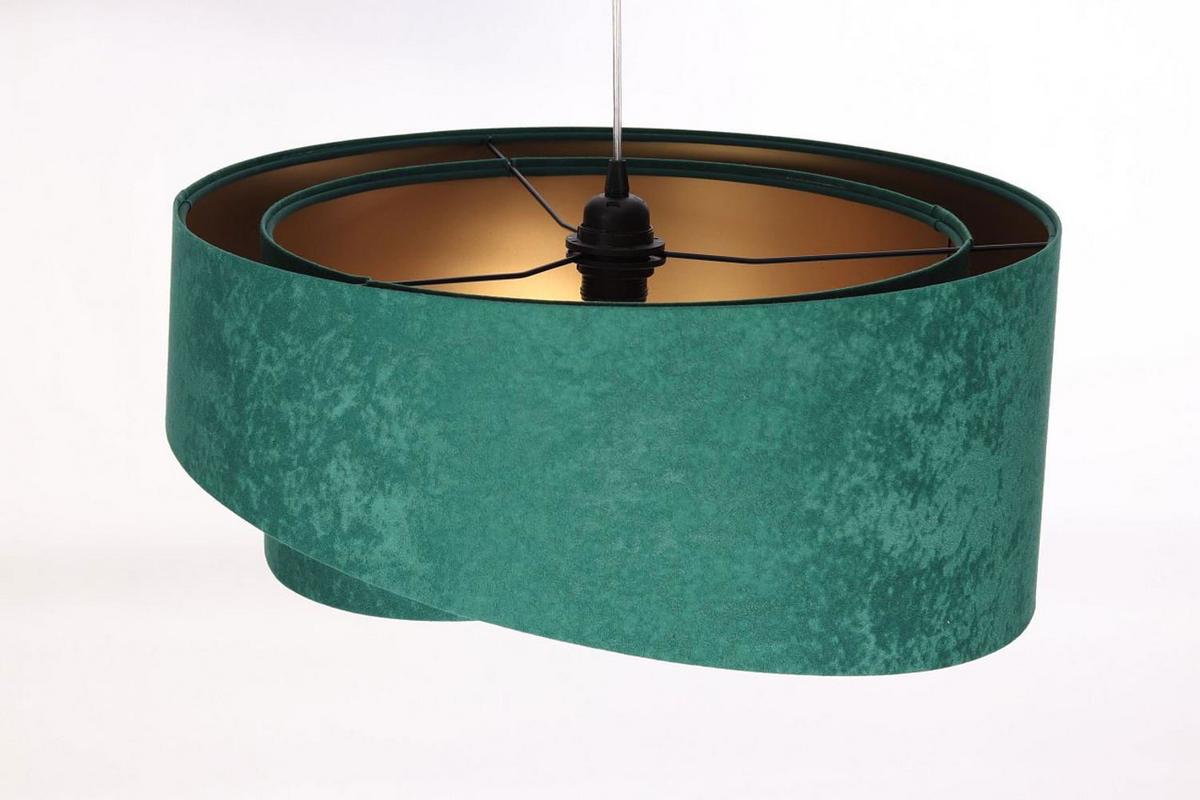 HÄNGELEUCHTE Grün 50/23 cm - Goldfarben, Kunststoff (50/1.3/23cm) - ONZENO