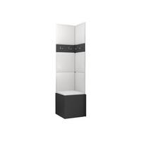 GARDEROBEN-SET Orion XXI - Graphitfarben, Holzwerkstoff/Kunststoff (42/186/46cm) - MIRJAN24