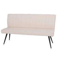 SITZBANK Beige - Dunkelgrau/Beige, Textil (160/90/60cm) - MCW