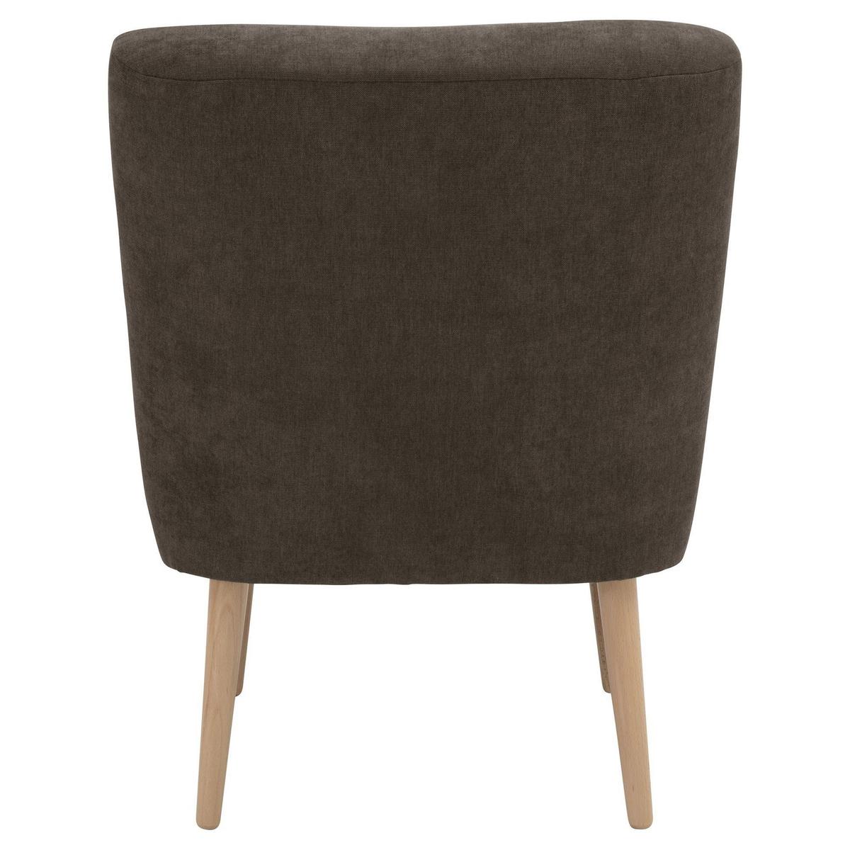 SESSEL Kamle Bezug Flachgewebe Buche natur / schoko - Braun, Kunststoff (68/78/58cm) - 58aufmkessel