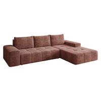 ECKSCHLAFSOFA Tonseo L, Seite: Rechts - Schwarz/Braun, Holz/Kunststoff (275/173cm) - MIRJAN24