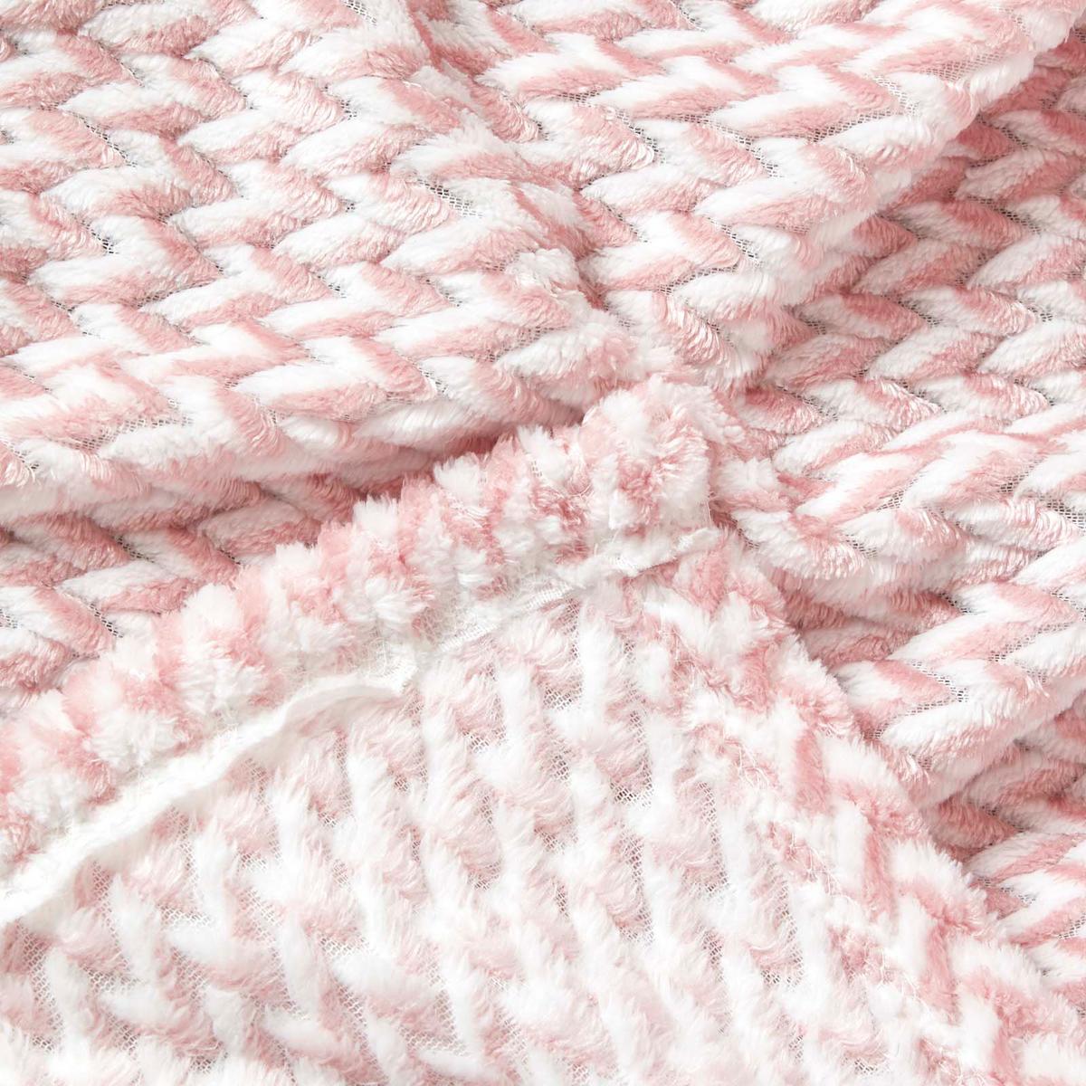 SAMT-WOHNDECKE Mora 160/200 cm, Jacquard - Rosa, Textil (160/200cm) - Homescapes