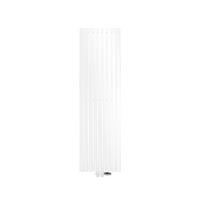 BADHEIZKÖRPER Stella 480x1600 mm Weiß mit Ventil Durchgang - Weiß, Metall (48/160/5cm) - LuxeBath