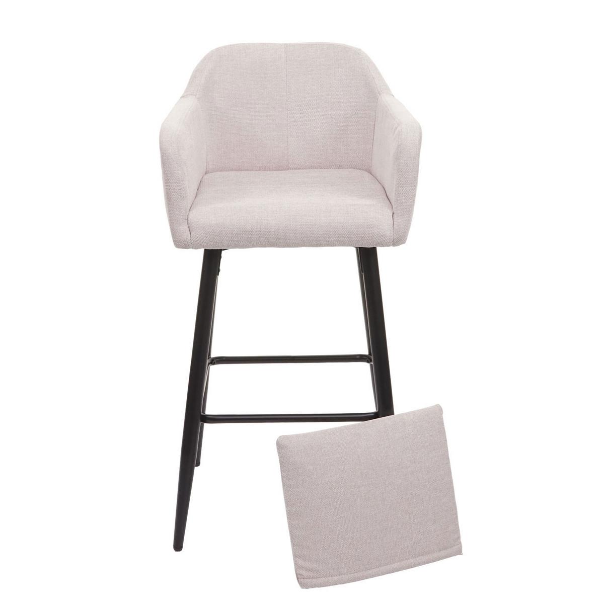 BARHOCKER Cremeweiß - Weiß, Textil (54/105/53cm) - MCW