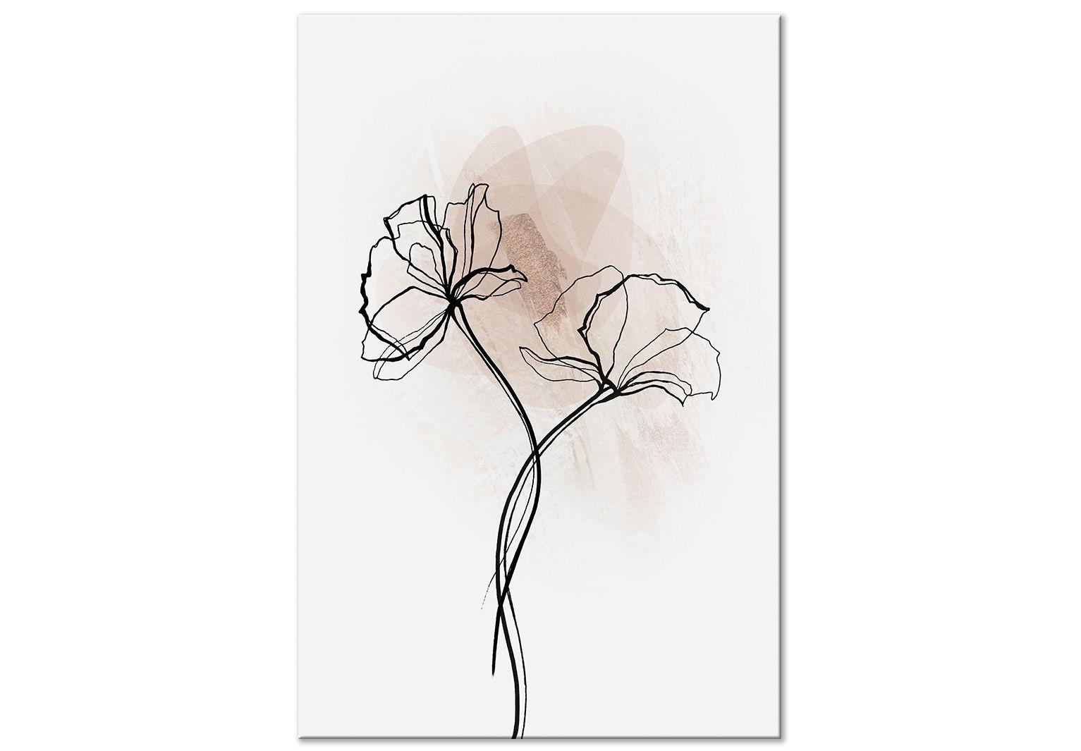 KUNSTDRUCK Grau 60/90 cm - Schwarz/Grau, Textil (60/90cm) - KUNSTLOFT