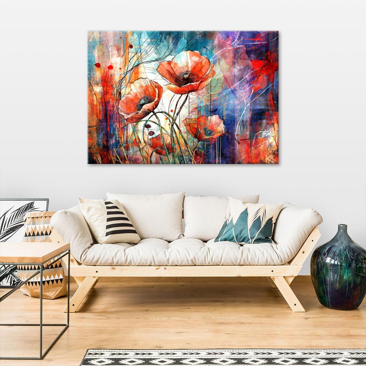 KUNSTDRUCK Lila 100/70 cm - Lila, Textil (100/70cm) - KUNSTLOFT