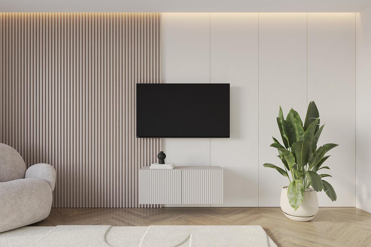 LOWBOARD NOA-2-W 100x40x40 cm - Kaschmir - Kaschmir, Holzwerkstoff (100/40/40cm) - ALTDECOR