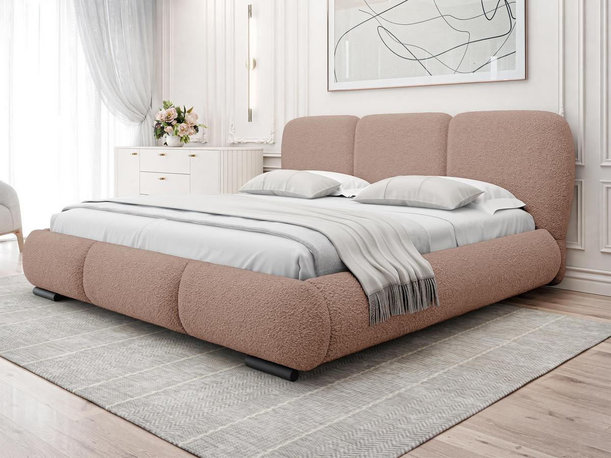 POLSTERBETT Rosa - Eichefarben/Schwarz, Holz/Textil (140/200cm) - MIRJAN24