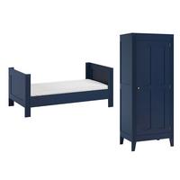BABYZIMMER 2-teilig Milenne Blau - Blau, Holzwerkstoff (144/80/75cm) - Petits-meubles