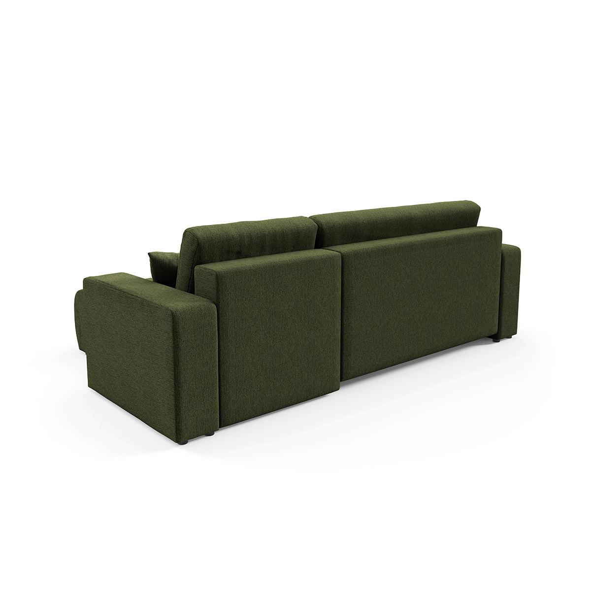 ECKSOFA Vasco 3 Sitzplätze Grün - Grün, Holz (247/145cm) - Petits-meubles