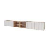 LOWBOARD KITO-W 3x100x40x40 cm - Artisan / Weiß - Eiche Artisan/Weiß, Holzwerkstoff (300/40/40cm) - ALTDECOR