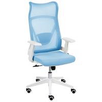 BÜROSTUHL Hellblau Bard - Hellblau, Textil (50/113/66cm) - Beliani