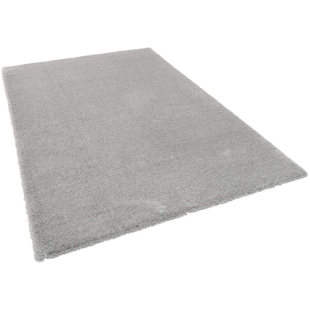 LUXUS HOCHFLOR LANGFLOR TEPPICH HARMONY - Grau, Textil (100/100cm) - Snapstyle