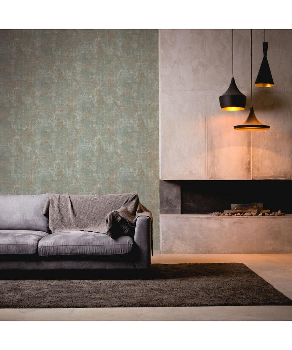 VLIESTAPETE Grün 53/1005 cm - Grün, Textil (53/1cm) - KUNSTLOFT