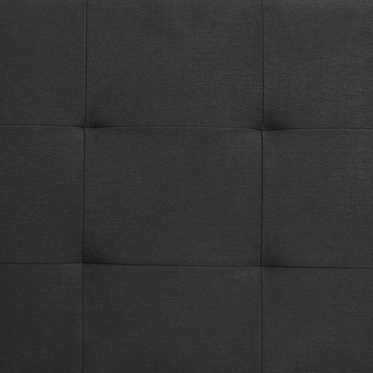 KOPFTEIL JALEYA 90x190 cm schwarz - Schwarz, Textil (91/99/7cm) - IDIMEX