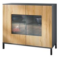 KOMMODE Grömitz Eiche Natur - Eichefarben, Holzwerkstoff (92.5/83.5/35cm) - Vladon