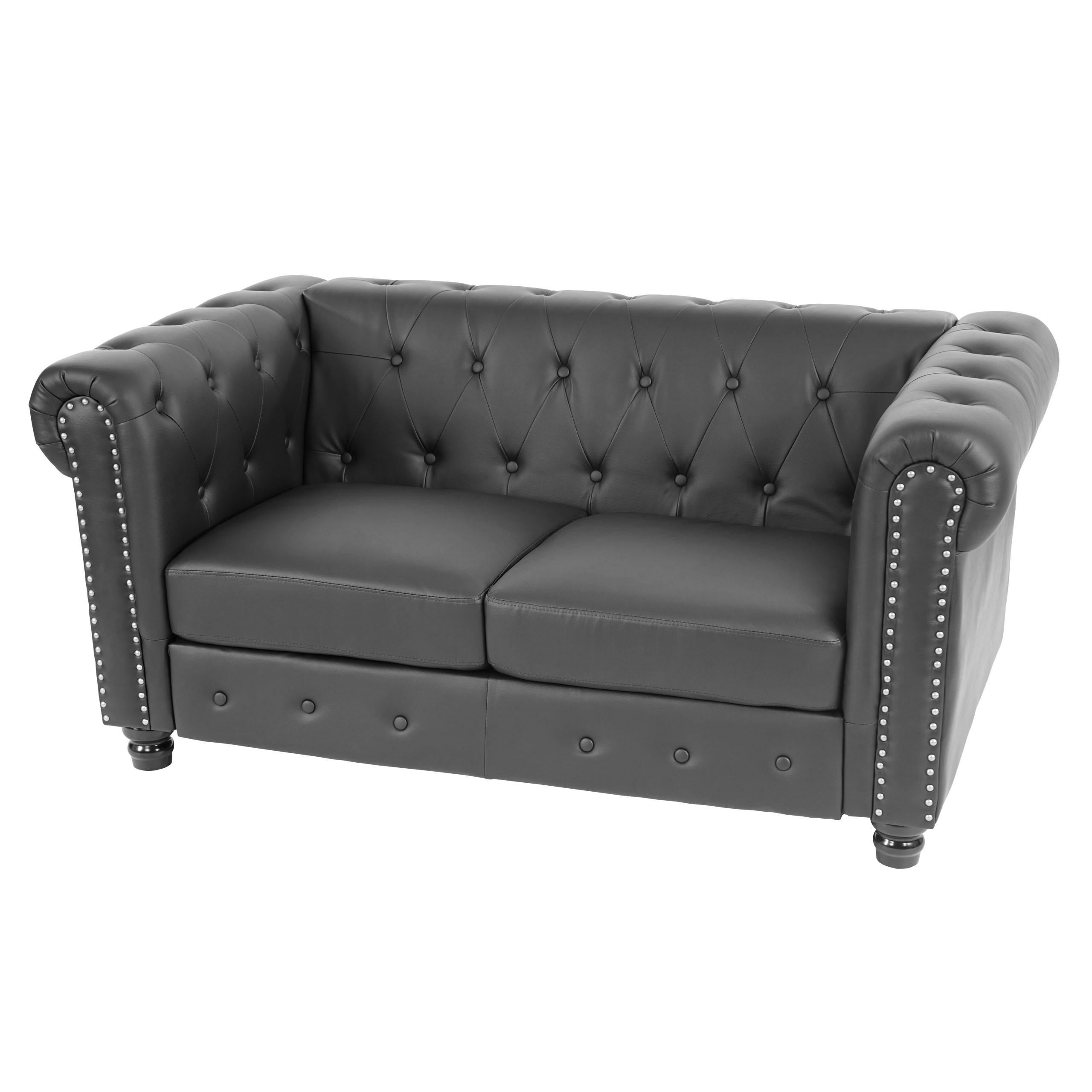 2-SITZER SOFA LOUNGESOFA Schwarz - Schwarz, Textil (160/74/90cm) - MCW