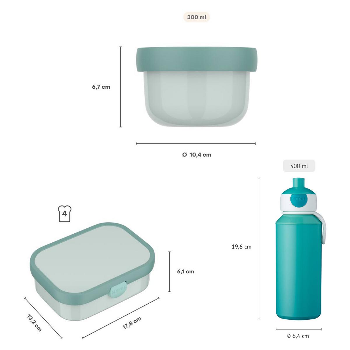 LUNCHSET Campus Cool Pink 3-tlg. - Pink, Kunststoff (2/2/2cm) - Mepal