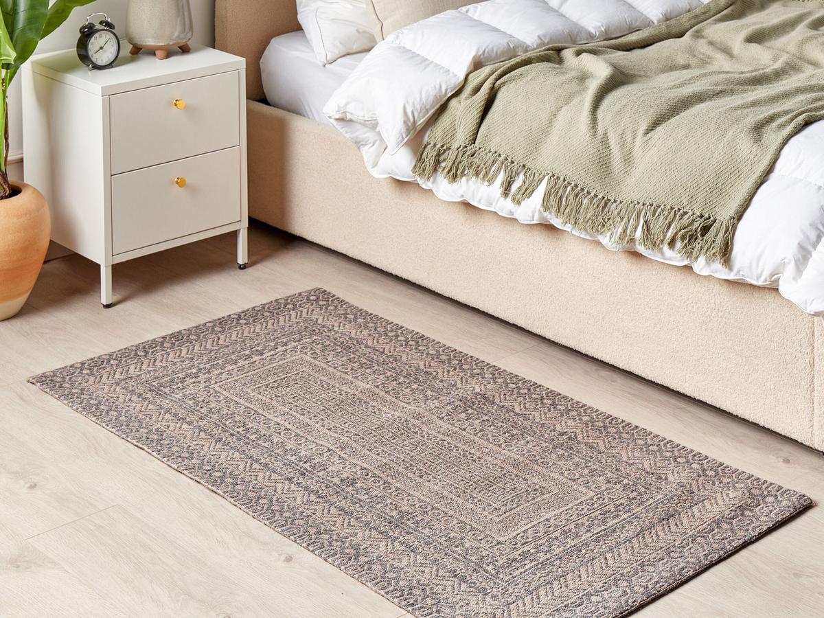 KURZFLOR-TEPPICH Baglar 150/80 cm - Beige, Naturmaterialien (80/150cm) - Beliani