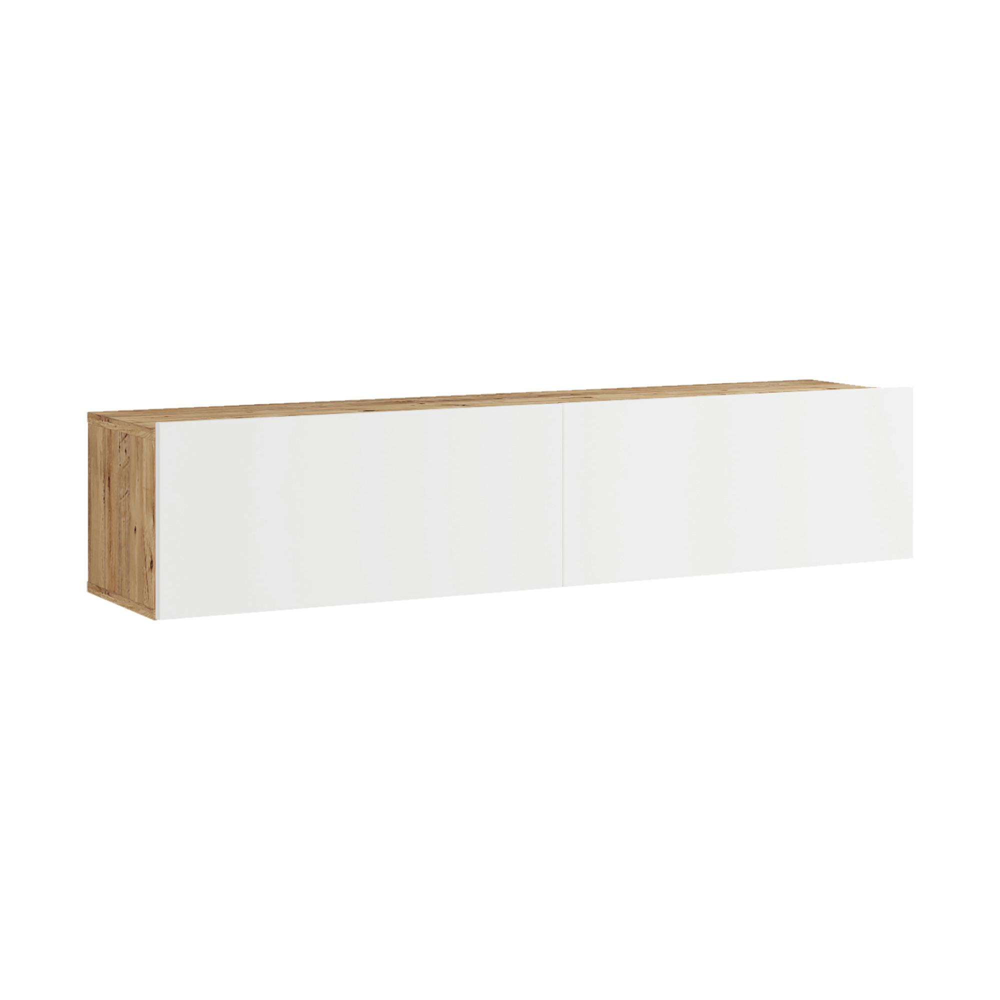 TV-ELEMENT Lapinlahti - Weiß, Holzwerkstoff (140/29.5/31.5cm) - [en.casa]