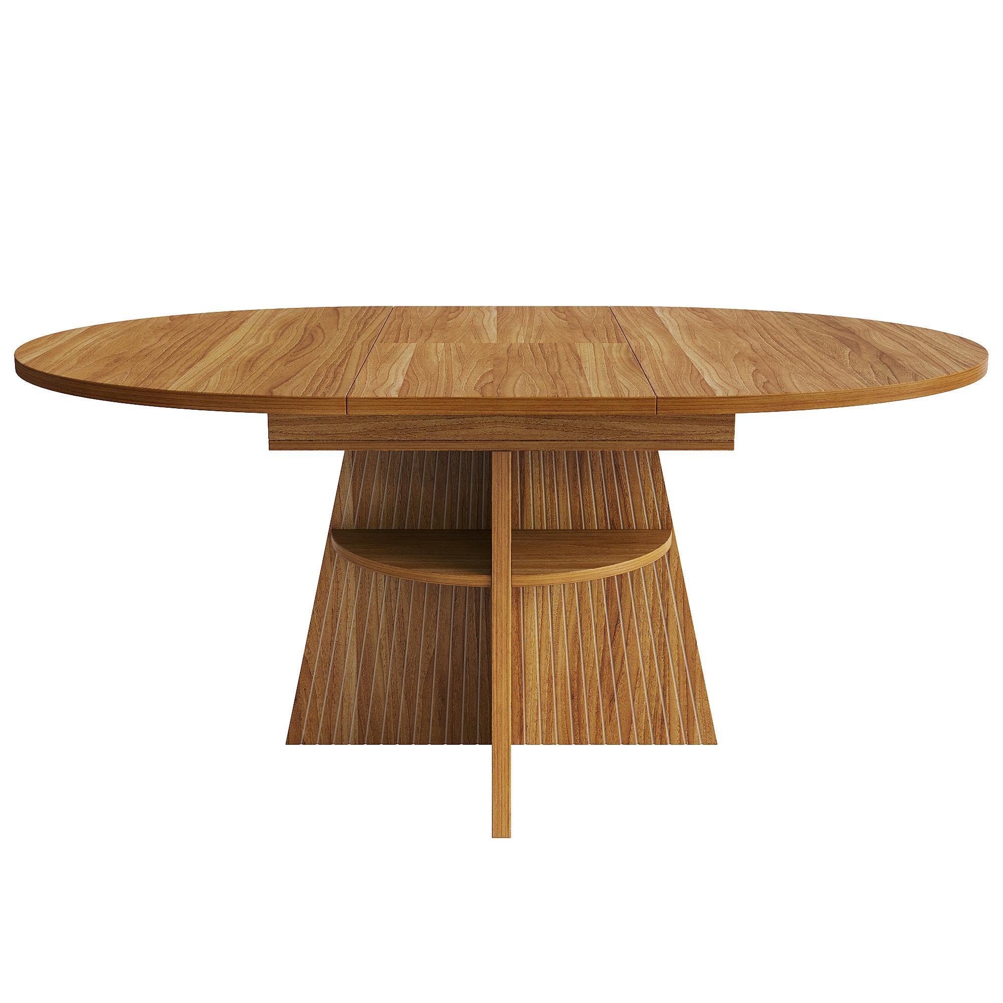 ESSTISCH Ausziehbar Dunkelbraun mit Ablagefach & Runden Ecken - Dunkelbraun, Holzwerkstoff (110/110/76cm) - Urban Meuble