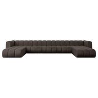 WOHNLANDSCHAFT modulares Sofa Joren-U3 - 501x177x70 cm Braun - Braun, Holzwerkstoff/Textil (501/70/177cm) - ALTDECOR
