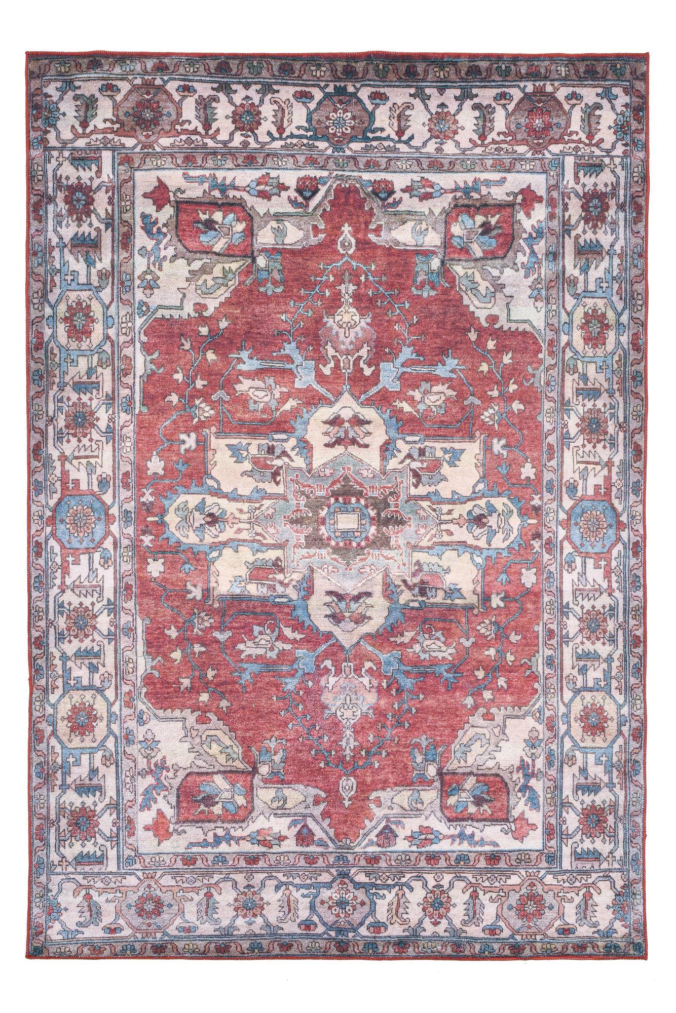VINTAGE-TEPPICH Adara 90x160 cm - Rot, Textil (90/160cm) - Gino Falcone