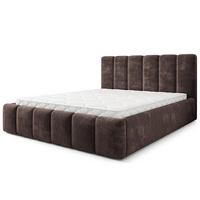 POLSTERBETT ATTORA LM 120x200 cm mit Bettkästen - Braun - Braun, Holz (120/200cm) - MASSENO