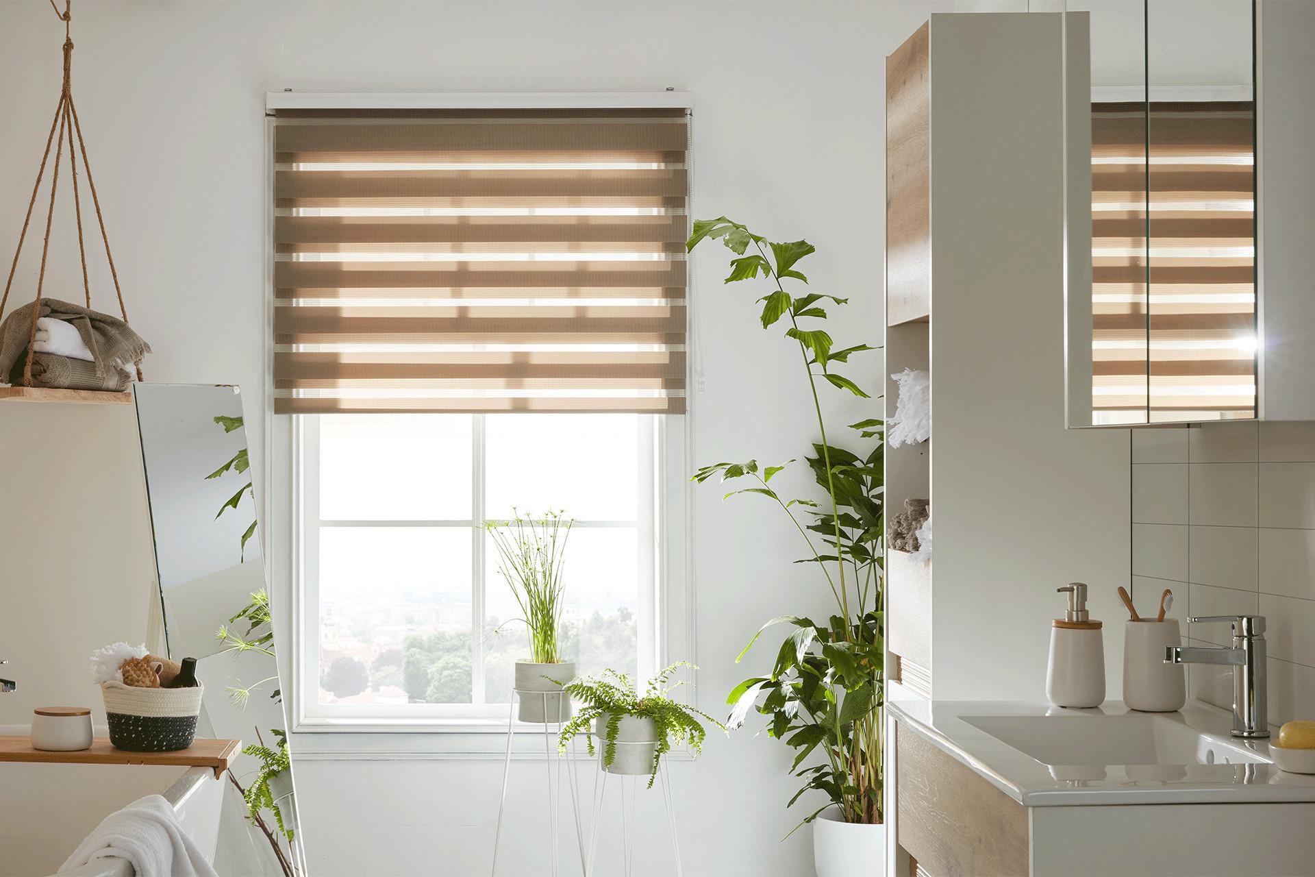 Duorollo Taupe flexiblen Sonnen- und Sichtschutz schlichte Optik günstig bei mömax