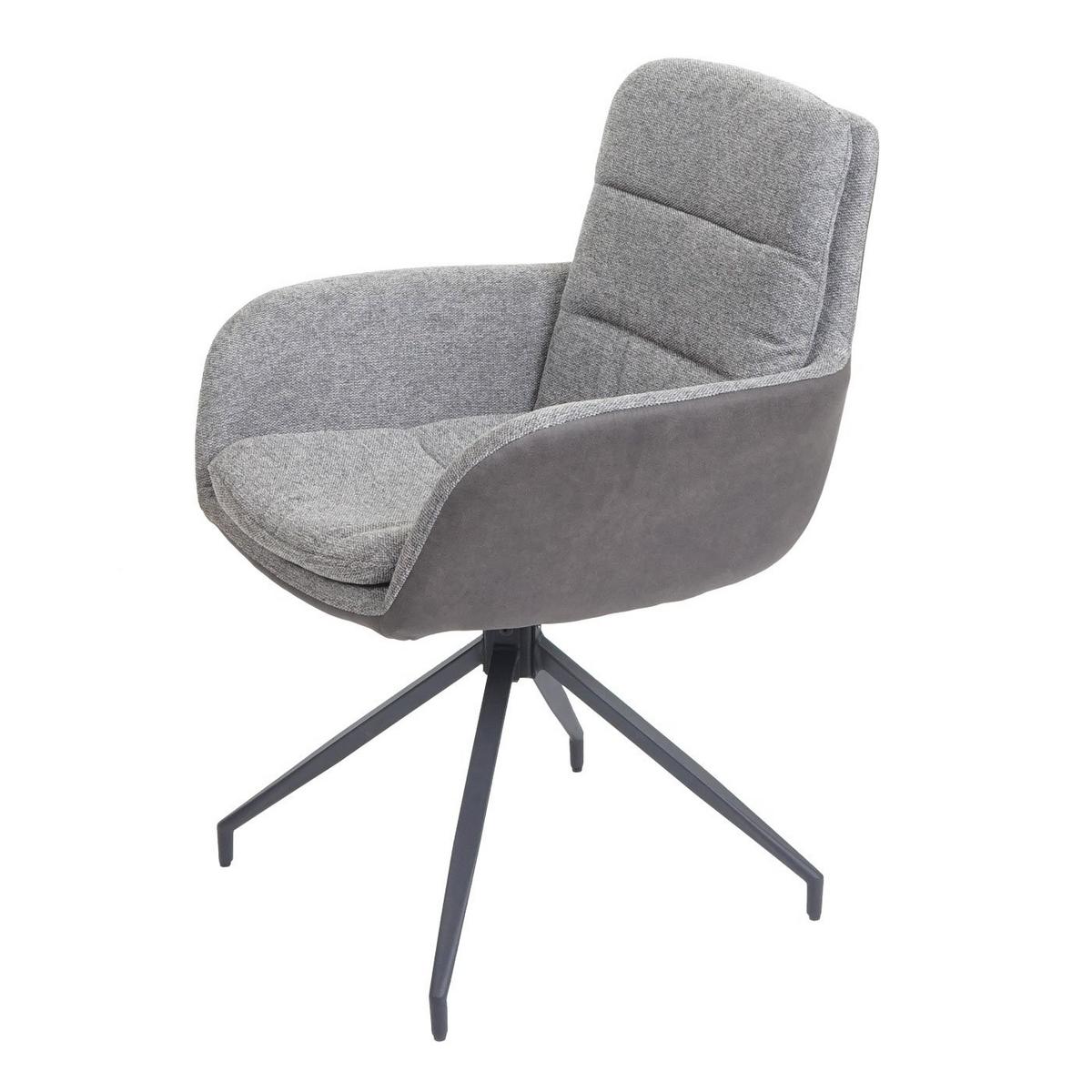 ESSZIMMERSTUHL Grau, Grau - Dunkelgrau/Grau, Textil (60/89/54cm) - MCW