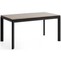 ESSTISCH Elan rechteckig ausziehbar verlängerbar mit Schwarzen Metallbeinen, Eiche Braun 180-270/90/76 cm - Eichefarben/Schwarz, Holzwerkstoff/Metall (90/270/76cm) - WFL GROUP