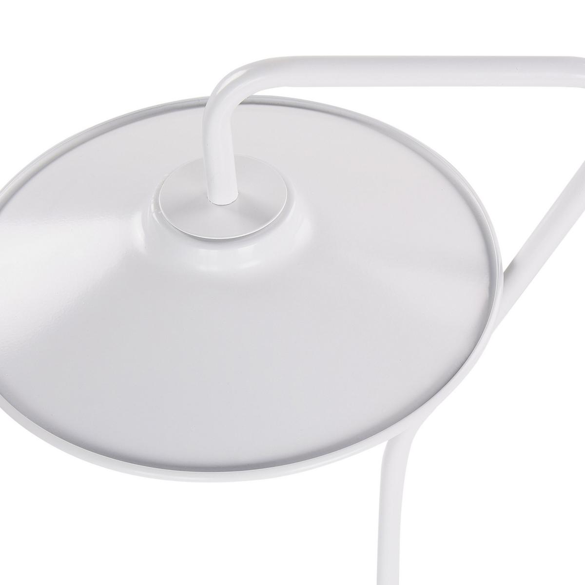 TISCHLEUCHTE Weiß Galetti - Weiß, Metall (22/30/41cm) - Beliani
