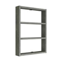 KÜCHENREGAL Lappajärvi - Grau, Holzwerkstoff (43/60/9cm) - [en.casa]